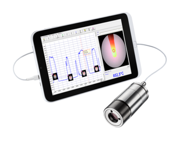 Pirometr CSvideo z tabletemtablet