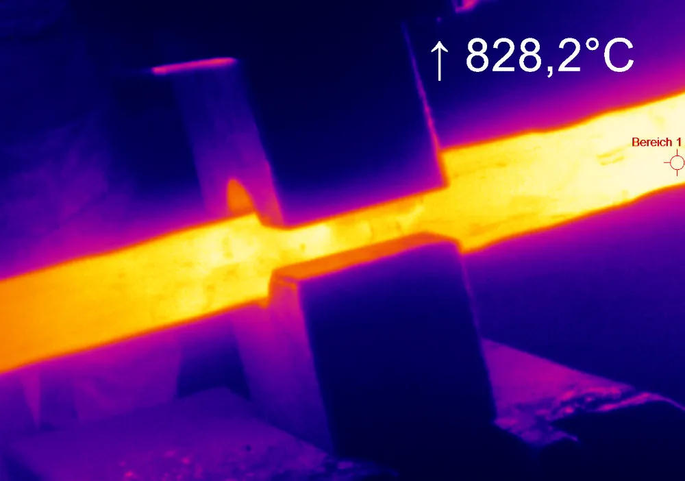 steel forging ir image